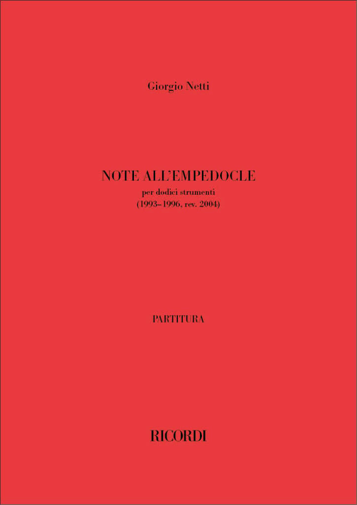 Note all'Empedocle